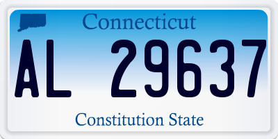 CT license plate AL29637