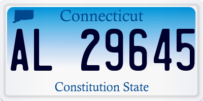 CT license plate AL29645