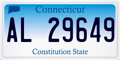 CT license plate AL29649