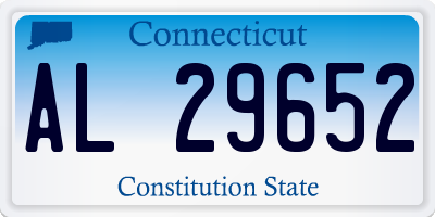 CT license plate AL29652