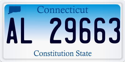 CT license plate AL29663