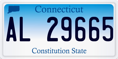 CT license plate AL29665