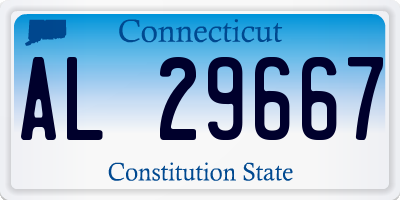 CT license plate AL29667