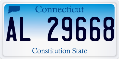 CT license plate AL29668