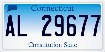 CT license plate AL29677