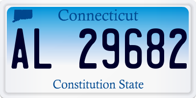 CT license plate AL29682