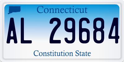 CT license plate AL29684
