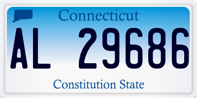 CT license plate AL29686