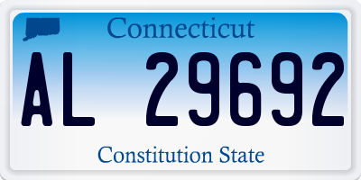 CT license plate AL29692