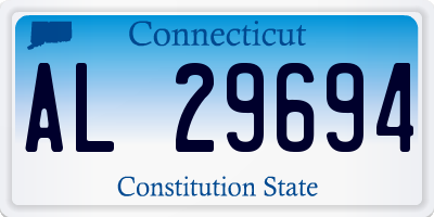 CT license plate AL29694