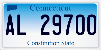 CT license plate AL29700