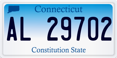 CT license plate AL29702