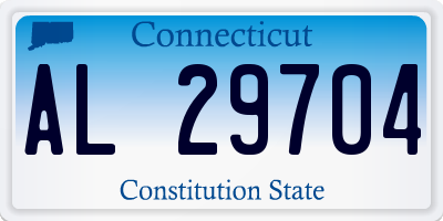 CT license plate AL29704