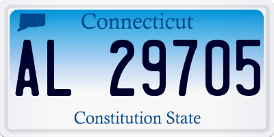 CT license plate AL29705