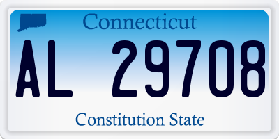 CT license plate AL29708
