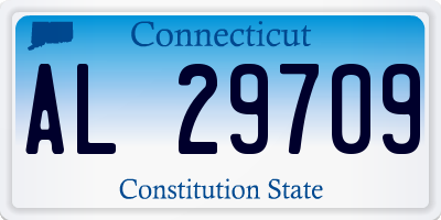 CT license plate AL29709