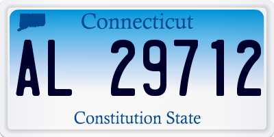 CT license plate AL29712