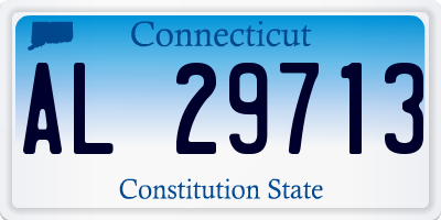 CT license plate AL29713