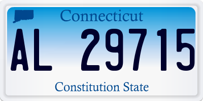 CT license plate AL29715