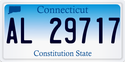 CT license plate AL29717
