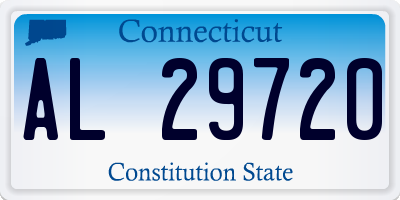CT license plate AL29720