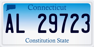 CT license plate AL29723