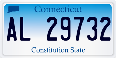 CT license plate AL29732