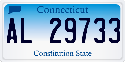 CT license plate AL29733