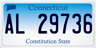 CT license plate AL29736