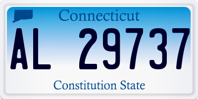 CT license plate AL29737