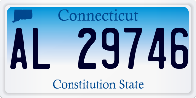 CT license plate AL29746