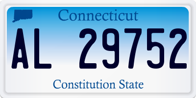 CT license plate AL29752