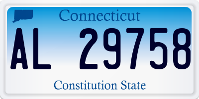 CT license plate AL29758