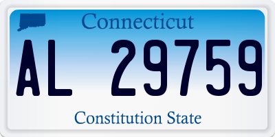 CT license plate AL29759