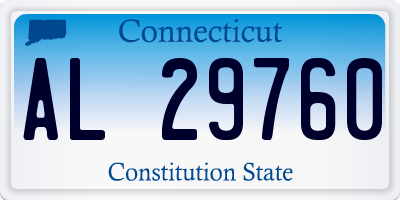 CT license plate AL29760