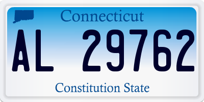 CT license plate AL29762