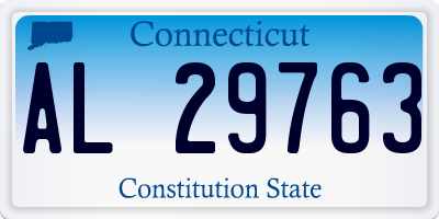 CT license plate AL29763