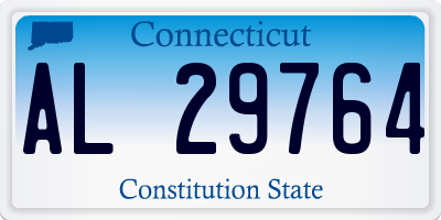 CT license plate AL29764