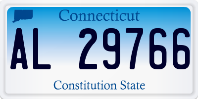 CT license plate AL29766
