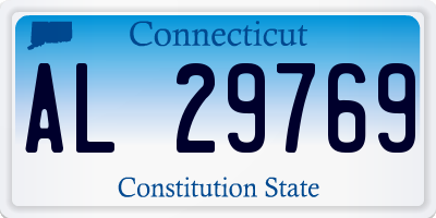 CT license plate AL29769