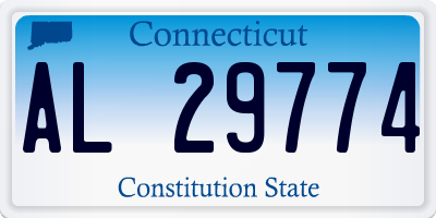 CT license plate AL29774