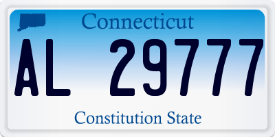 CT license plate AL29777