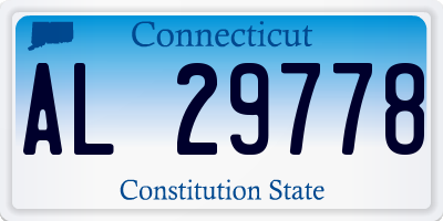 CT license plate AL29778