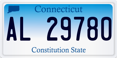 CT license plate AL29780