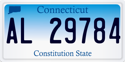 CT license plate AL29784