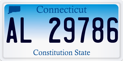 CT license plate AL29786