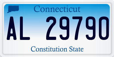 CT license plate AL29790