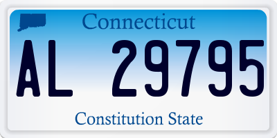 CT license plate AL29795