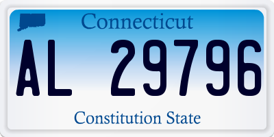 CT license plate AL29796