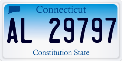 CT license plate AL29797